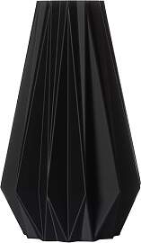 3D Vase Dekovase Agneta L 30cm Bodenvase Schwarz