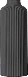 3D Vase Dekovase Anouk L 30cm Bodenvase Dunkelgrau 