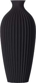 3D Vase Dekovase Saskia L 30cm Bodenvase Schwarz