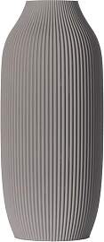 3D Vase Dekovase Stella L 30cm Bodenvase Hellgrau