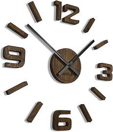 3D Wanduhren DIY Holz Eiche große Wanduhr 50-75CM 