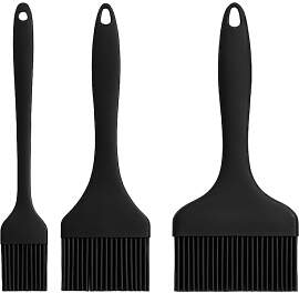 3er-Set Backpinsel Silikon, 21cm Länge Set