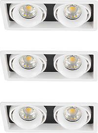 3er Set Bjorn 2 Quadratisch Weiß