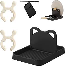 3er Set Topfdeckel Organizer, Kochlöffelablage,