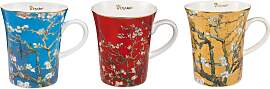 3er Set Vincent van Gogh Kaffeebecher MANDELBAUM