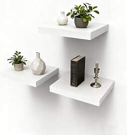 3er Set Wandbrett Wandregal Schwebend Regalboden