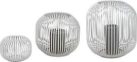 3er Set Windlichter Wili Stäbe in Kugelform 10 +