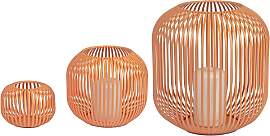3er Set Windlichter Wili Stäbe in Kugelform