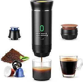 3 in 1 12V Akku Kaffeemaschine, Tragbare