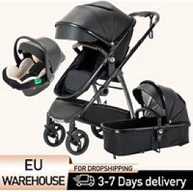 3-in-1 Baby-Kinderwagen, tragbarer luxuriöser