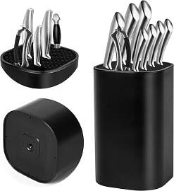 3 In 1 Messerblock Schwarz Ninonly Universal