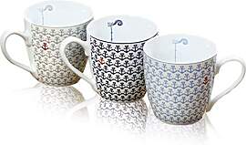 3 Kaffeetassen Kaffeebecher 'Ebbe &