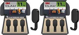 3M CLAW Haken für Trockenbauwände - 3er Set, je
