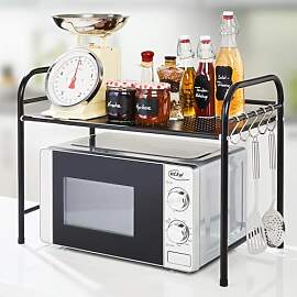 3 Pagen® Mikrowellen-Regal aus Metall –