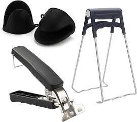 3 PCS Edelstahl Schüssel Clips, Zange für