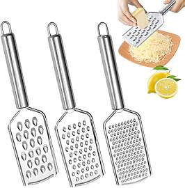 3 PCS Kleine Reibe Edelstahl Mini Reibe Klein 3