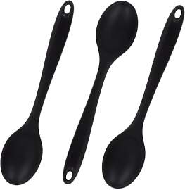 3 pcs Kochlöffel Silikon Rührlöffel, 27cm,