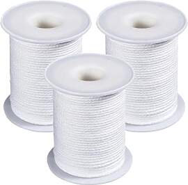 3 Rollen Kerzendocht, 61m/200ft kerzendochte für