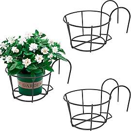 3 Stück Blumentopfhalter Hängende Geländer