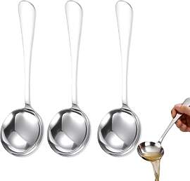 3 Stück Edelstahl Suppenschöpfer,soßenlöffel,