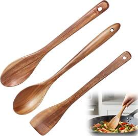3 Stück Holzkochlöffel Set Kochlöffel Aus Holz