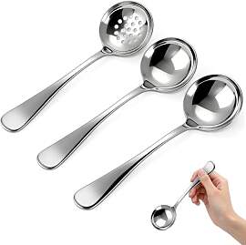 3 Stück Klein Schöpflöffel Suppenlöffel