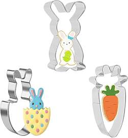 3 Stück Osterhasen Ausstecher,Ausstechformen