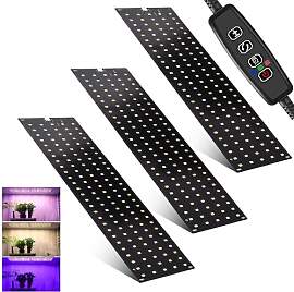 3Stück Pflanzenlampe LED Vollspektrum, 405 LEDs