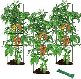 3 Stück Rankhilfe Tomaten, Tomatenrankturm mit 20 