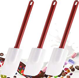 3 Stück Silikon Gummispachtel Küche (36cm),