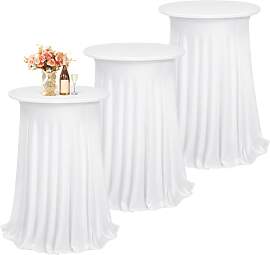 3 Stück Stehtisch Hussen Spandex Stretch