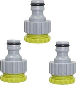 3 Stück Wasserhahn Adapter Set, 1/2 Zoll 3/4 Zoll 