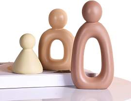 3-teilige abstrakte Familie von 3 Figuren,