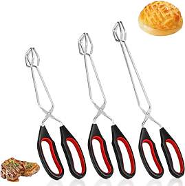 3-Teilige, Extralange Grillzange, Küchenzange zum 