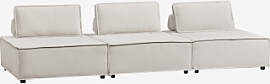 3-teiliges Modulares Sofa Aus Vermont-stoff