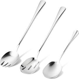 3-Teiliges Salatbesteck Edelstahl Set Inklusive