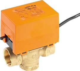 3-Wege-Ventil JUSTUS, gelb, Messing,