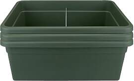 3X elho Green Basics Pflanzwanne mit Rollen