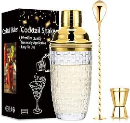 400 ml Glas-Cocktailshaker 3 Stück,