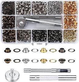 400 Stk Ösen Werkzeugsatz, Kupfer Planenösen,