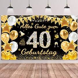 40. Geburtstag Deko Banner Frauen Männer -