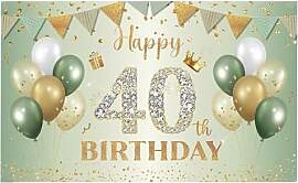 40.Geburtstag Frauen Deko Set, Geburtstag Banner