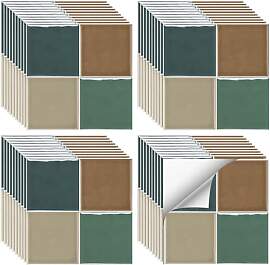 40PCS Klebefliesen Selbstklebend, 15cm x 15cm