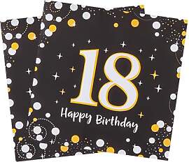 40 Stück 18. Geburtstag Deko Servietten,Deko 18.