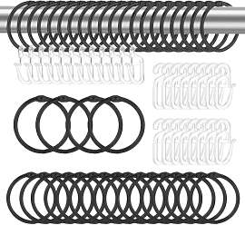 40 Stücke Metall Bronze Gardinenringe mit