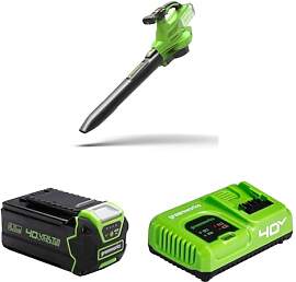 40V Akku-Laubsauger/Laubbläser Greenworks mit