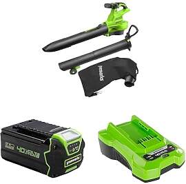 40V Akku Laubsauger/Laubbläser von Greenworks mit 