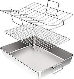 41cm super Große Grill- und Auflaufform mit Rost