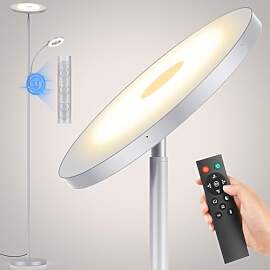42W Stehlampe Wohnzimmer Grau, 4200LM LED