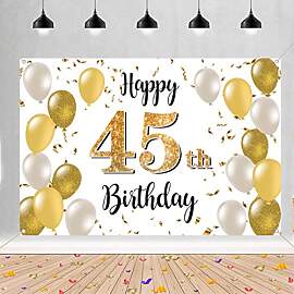 45. Geburtstag Deko für Männer/Damen, 45